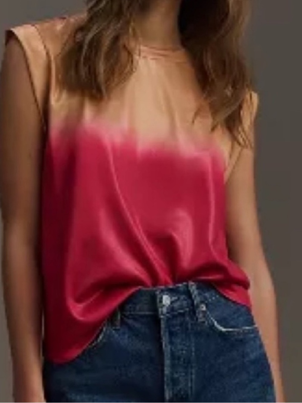 Porridge Women’s Gold and Pink Ombre Sleeveless Top NWT medium Anthropologie